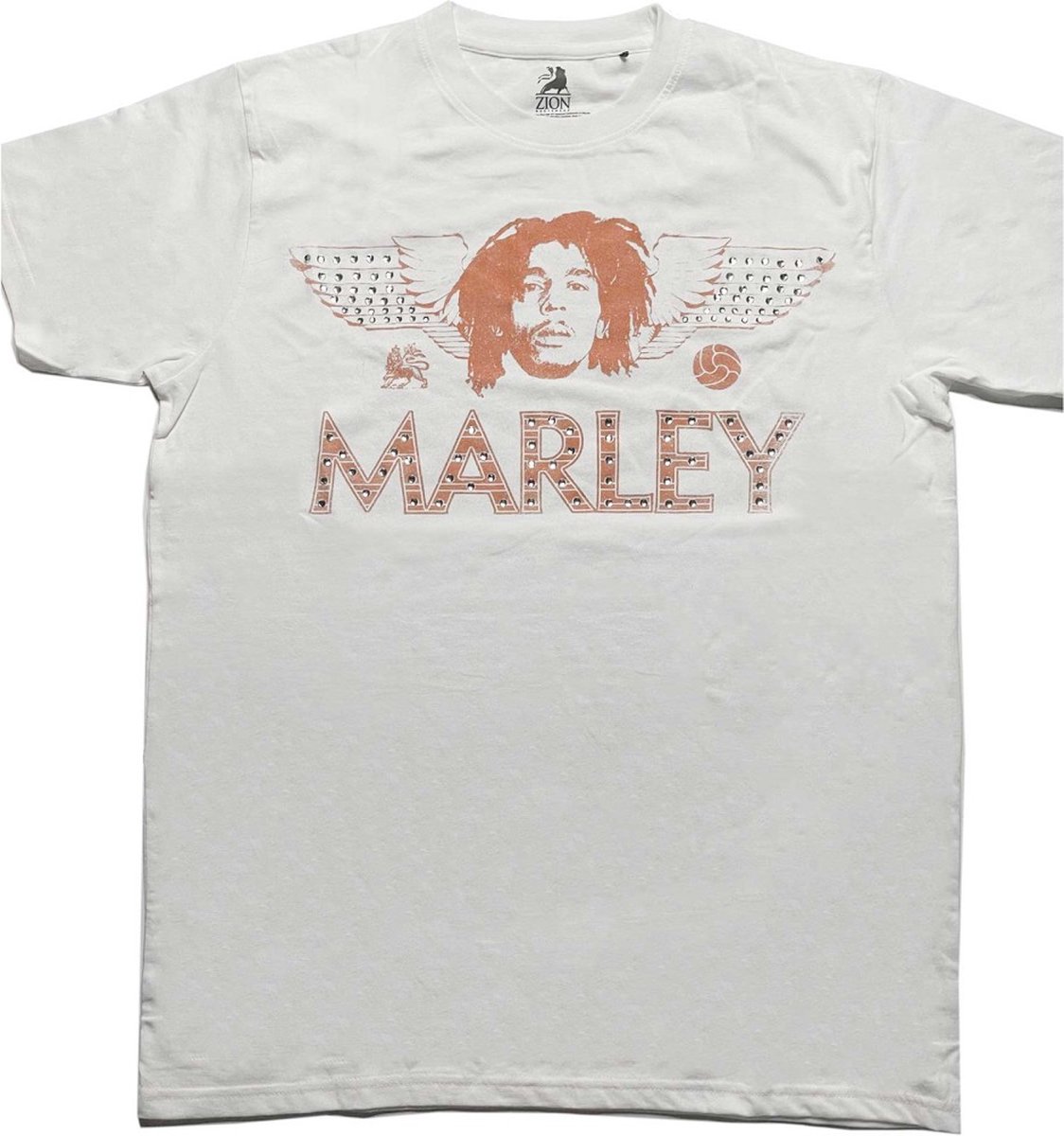 Bob Marley - Wings Heren T-shirt - M - Wit