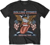 The Rolling Stones - USA Tour Eagle Heren T-shirt - S - Zwart
