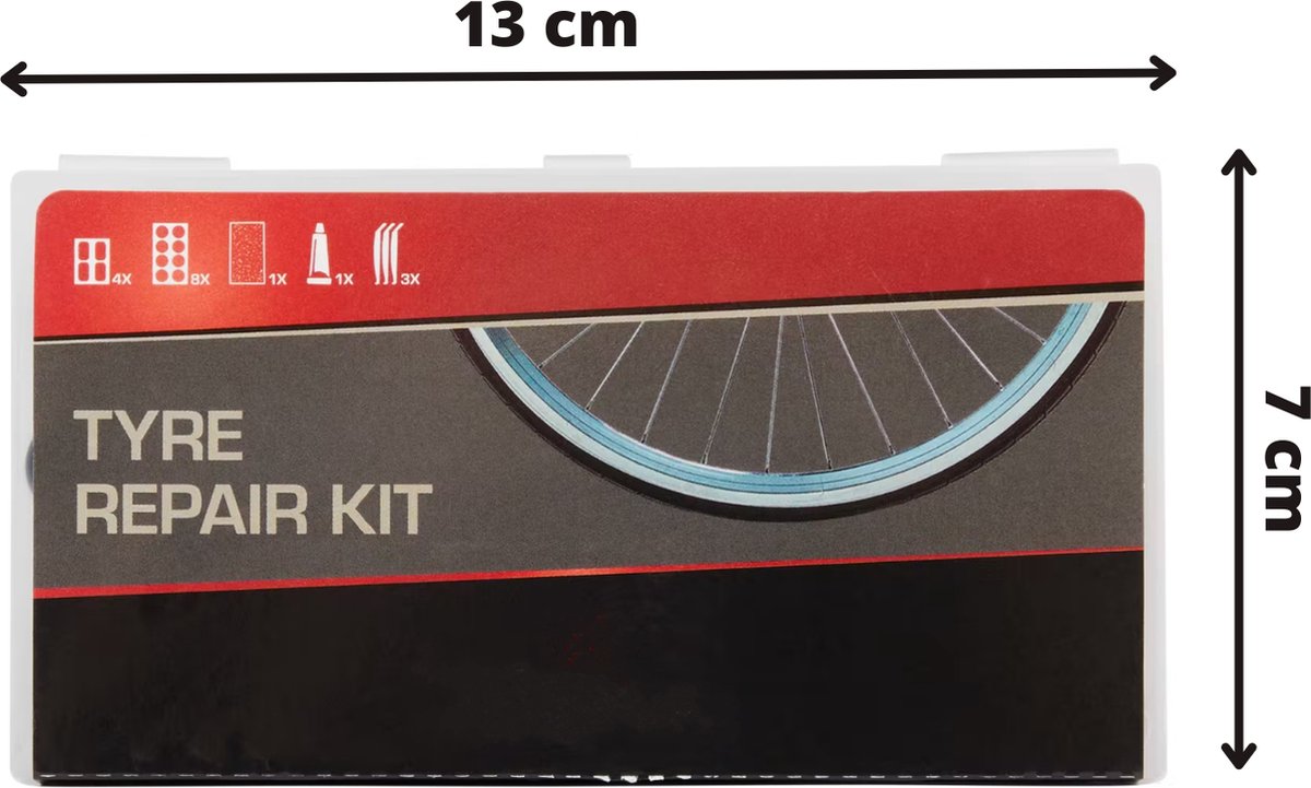 Bandenreparatieset Fiets - Fiets Reparatieset - Bandenplakkers - Bandenreparatiekit thumbnail 2
