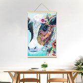 Toile de peinture au Diamond - toile suspendue - Belle vache cool - 40 x 60 cm
