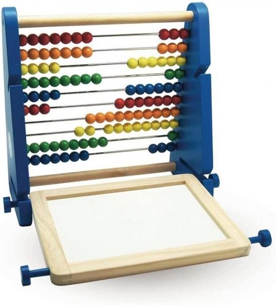 Foto: Houten telraam tachan abacus met white en krijtbord