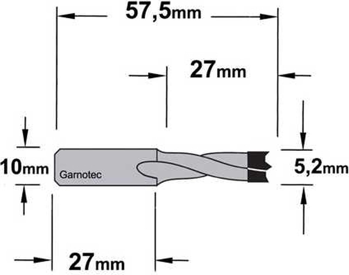 CMT - Drevelboor, rechts - Snijgereedschappen