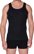 HL-tricot heren onderhemd zwart - 100% Katoen - L