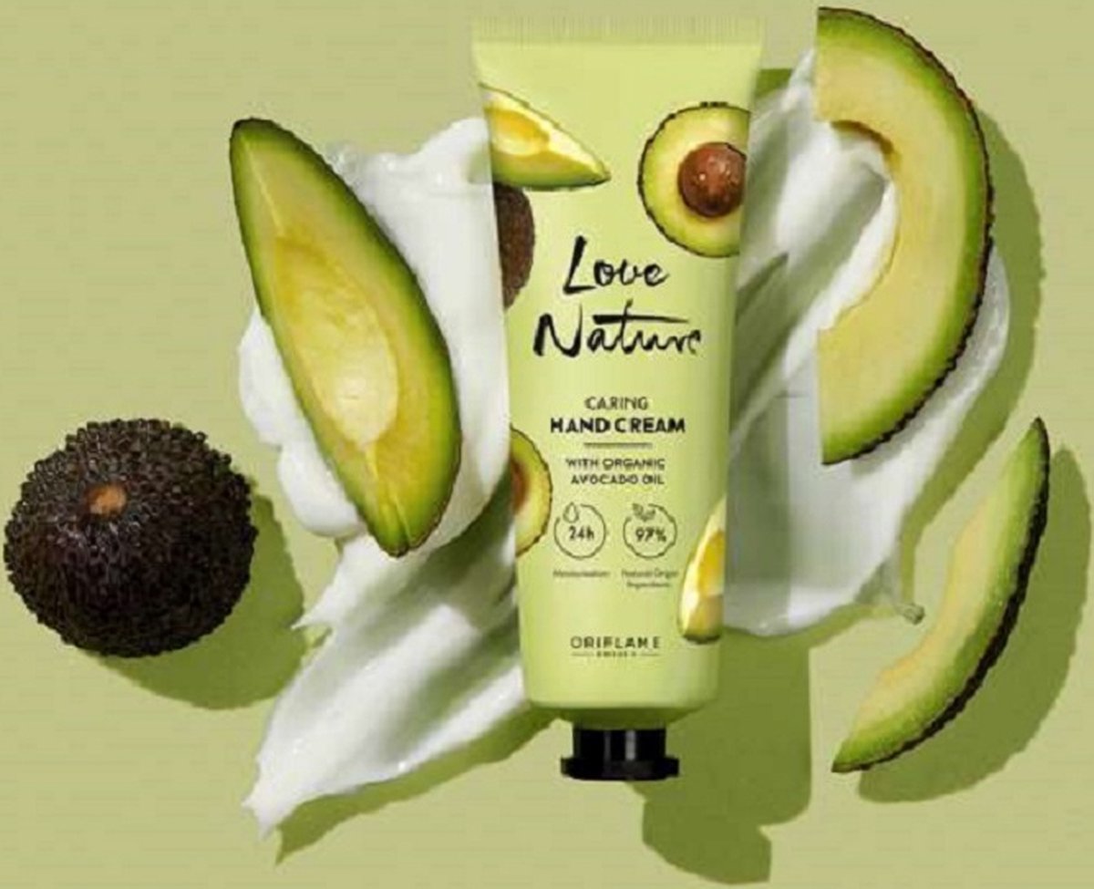 LOVE NATURE - Caring Hand Cream with Organic Avocado Oil