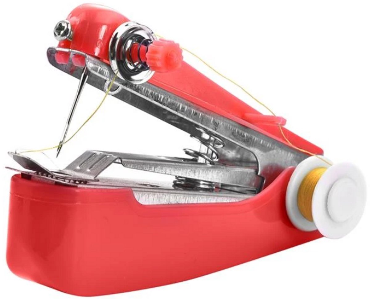 Mini handnaaimachine ROOD – kleine naaimachine – naaiset reis naaisetje – reizen
