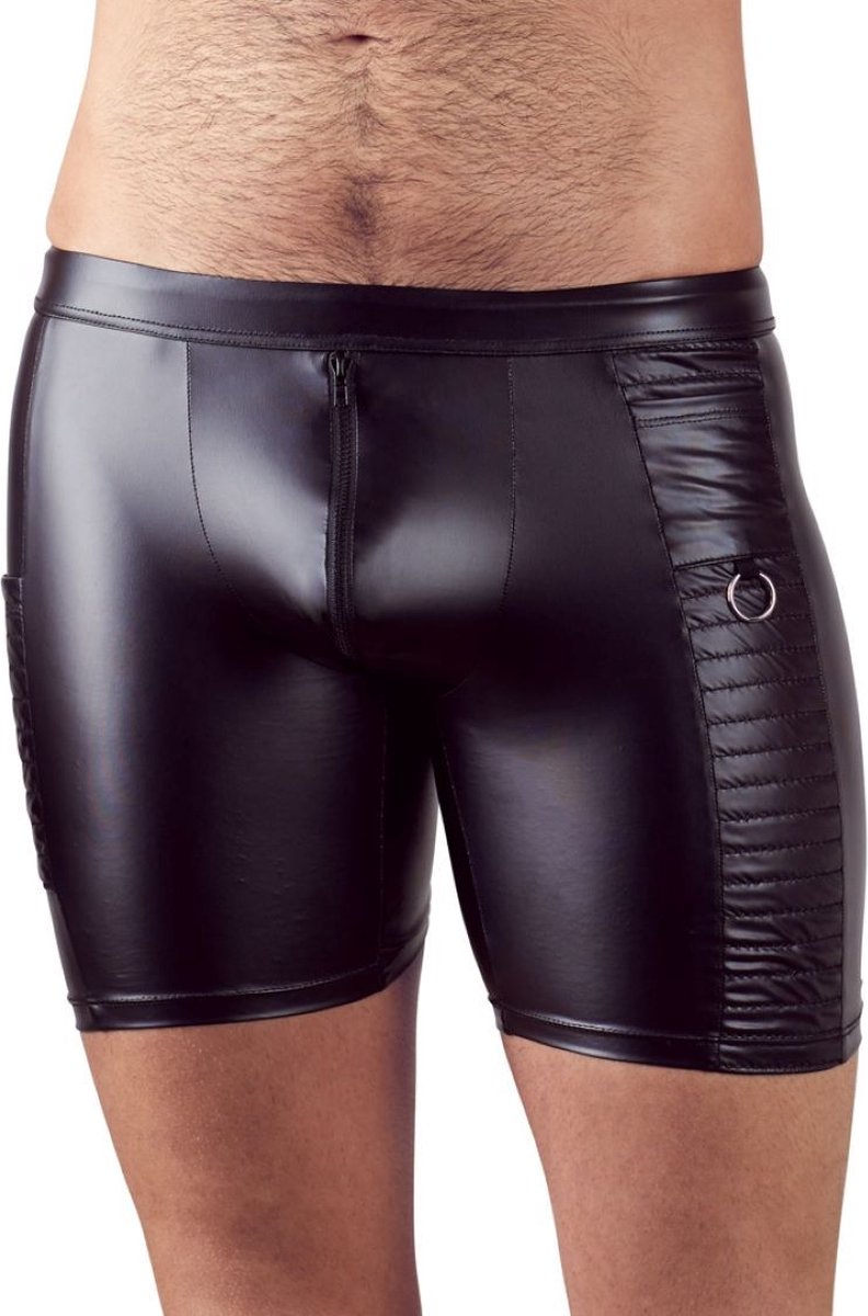 Goedkoopste Wetlook Lange Shorts met O-ringen