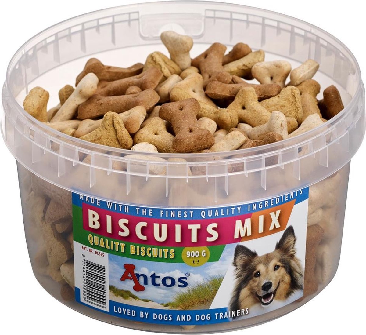 Bol.com Biscuits Mix 900gr - Antos - Snack - Trainers -Hondensnoepjes aanbieding