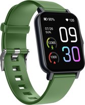 Teymour Activity tracker GTS2 met stappenteller en hartslagmeter- Smartwatch Voor Dames en Heren - Stappenteller en Bloeddruk meter- Sporthorloge – Groen