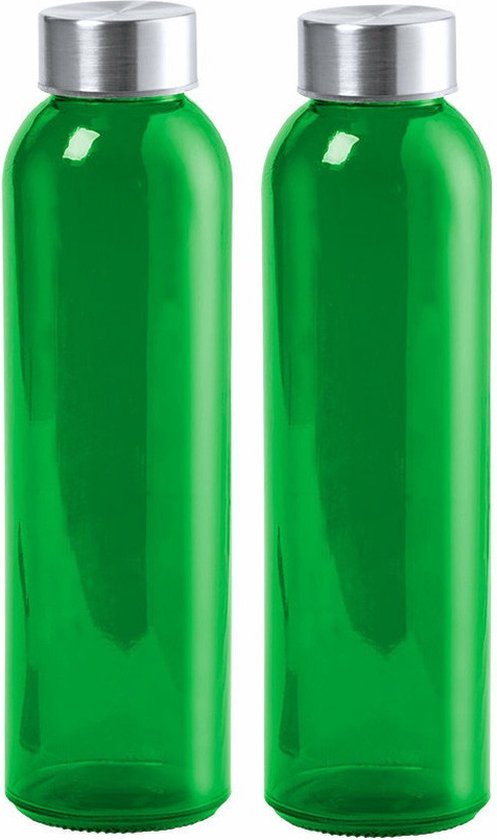 Glazen waterflessen 750 ml vintage luchtdichte sap drankflessen met schroefdop top koelkast serveren behoud opslag gekleurde transparante reliëf glazen flessen (diamant, oranje