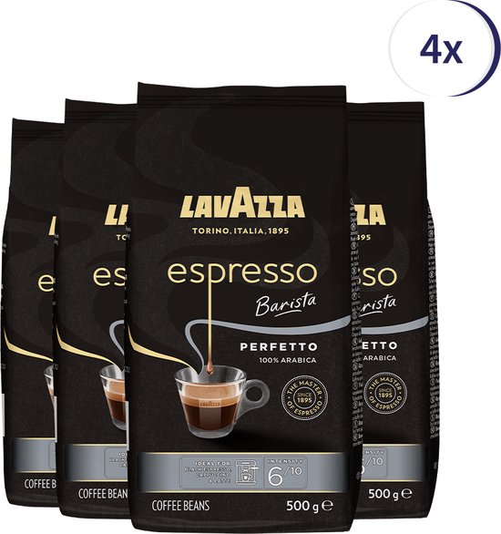 Lavazza Espresso Barista Perfetto koffiebonen - 500 gram x4
