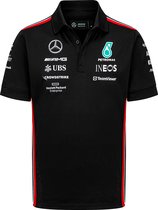 Mercedes Teamline Polo Zwart 2023 XS - Lewis Hamilton - George Russel - Formule 1 - AMG