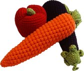 Sustenia - Crochet - Groente set van 3 - Decoratie voor aan tafel - 100% ambachtelijk katoen