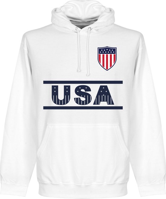 Verenigde Staten Team Hooded Sweater - Wit - M