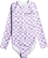 Roxy - Zwempak voor meisjes - Magical Waves - Lange mouw - Purple Rose Flower Box - maat 128-140cm