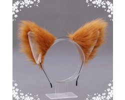Akyol - vos hoofdband – vossen– bos – vacht -vos - vossen oren-vos diadeem- – oren vos -vossenoor -carnaval -feest - haarband -diadeem-festival - accesoires – verjaardag – verassing – cadeau