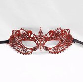 Akyol - Masker rood - Masker Voor Carnaval Halloween Masker Half Gezicht - Venetië masker - masker voor bal - gala masker - festival masker - masker van kant-masker vrouwen - bal - klassenfeest - Bal masker - Party Maskers - carnaval