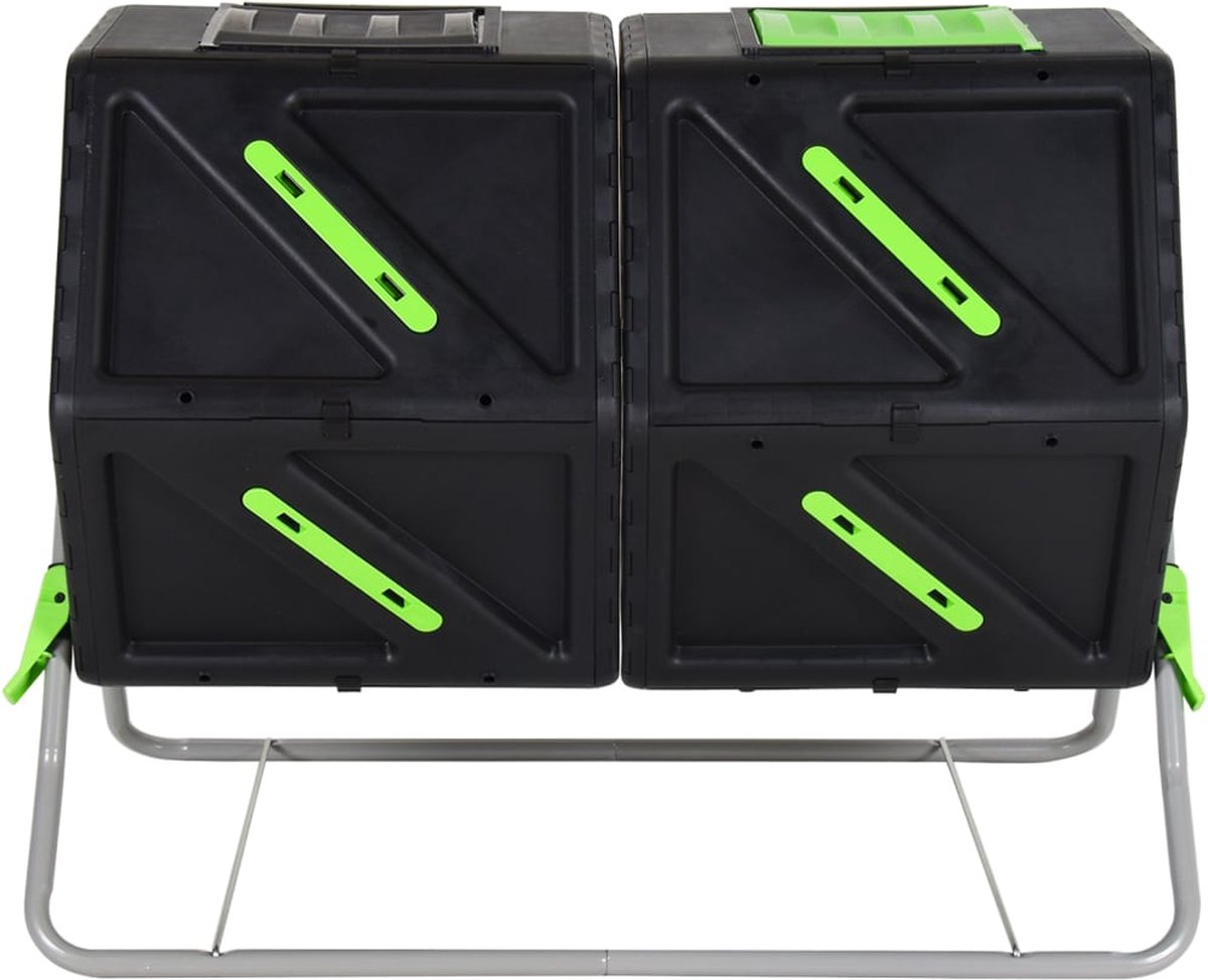 Composteur à tambour ZERODIS - 60x58x74 cm - 105 L - Noir