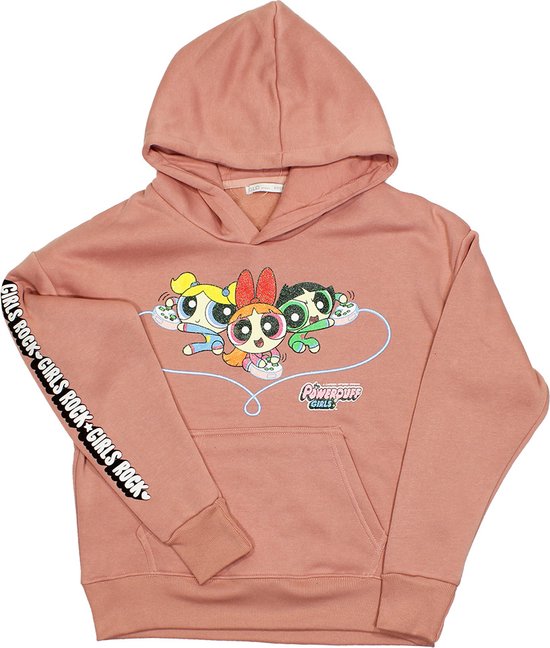 Powerpuff Girls Dames Hoodie Sweater Trui Roze - Officiële Merchandise