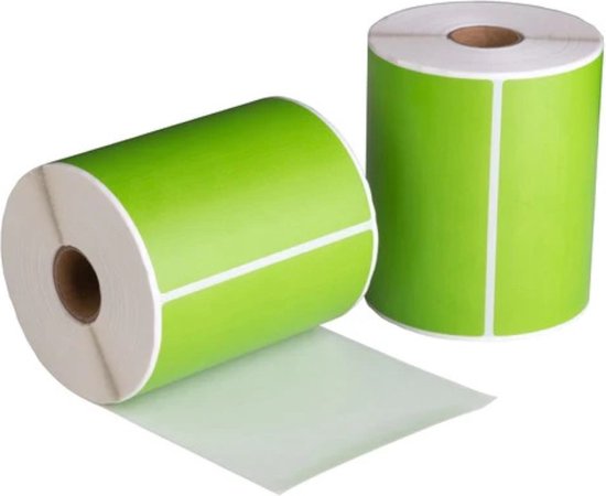 Dappaz Compatible Zebra Label Groen 102 X 150mm 300 Labels Per Rol 2630