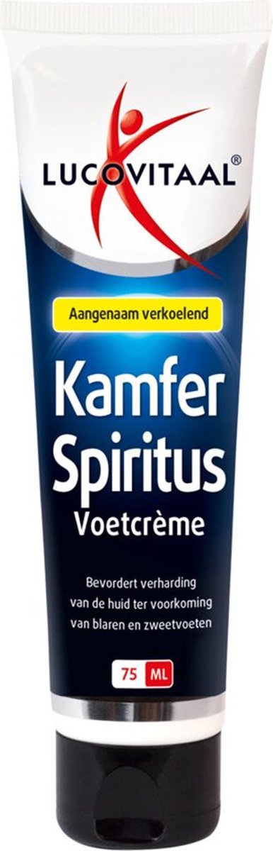 3x Lucovitaal Voetcrème Kamfer Spiritus 75 ml