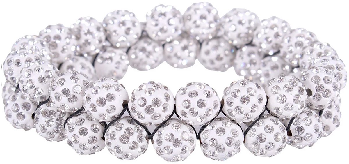 QHP - Knotband Gloss - Haarsieraad - Wit