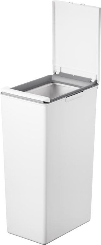 EKO Morandi Touch Prullenbak - 40 Liter - Kunststof - Wit