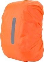 YONO Regenhoes Rugzak Waterdicht - Reflecterende Backpack Hoes Vliegtuig - 41 tot 59 Liter - Oranje - L