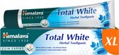 Himalaya Herbals Total White Tandpasta XL 100ml - Toothpaste - Zonder Chemisch Bleekmiddel - Wittere Tanden in 2 Weken