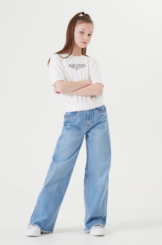 GARCIA Annemay Meisjes Wide Fit Jeans Blauw - Maat 164