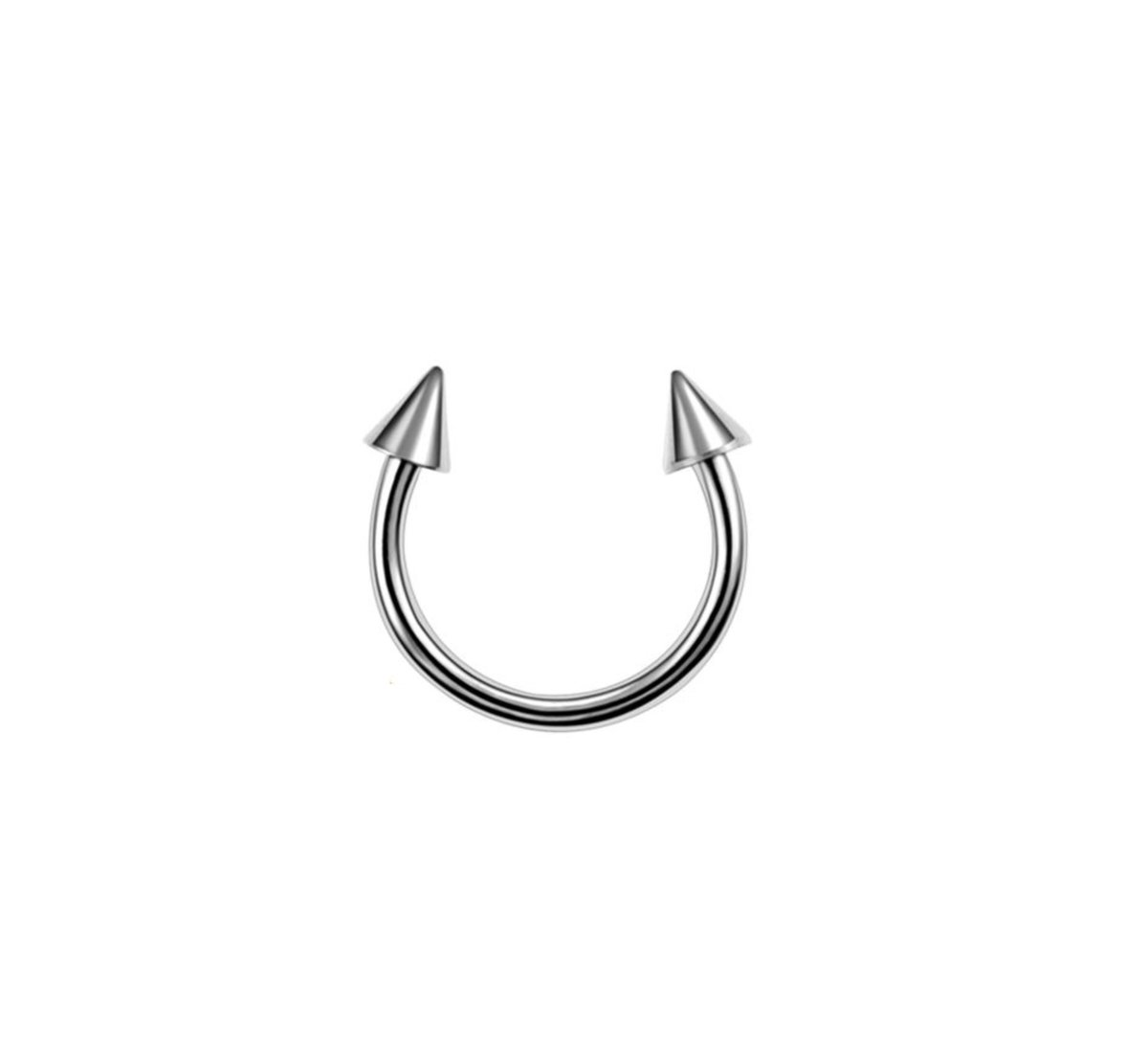 Cabantis Piercing met studs - Piercing - Neusring - Lipring - Sieraden - Zilverkleurig
