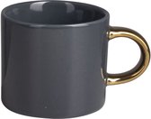 Gusta Gold Koffiekopje Donker Blauw-Goud 230 ml