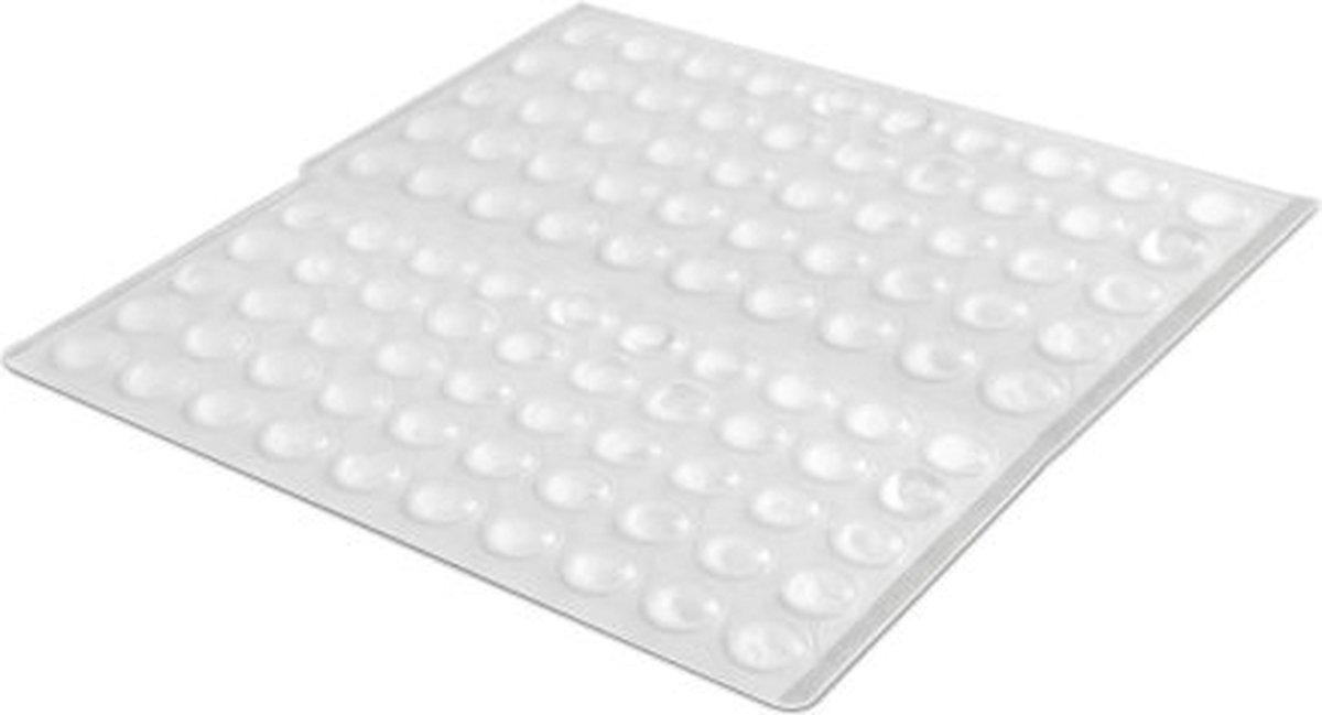 GTV - Siliconen Stootdop - 100 stuks - 8mm dia - 1,5mm dik - Schokdempers - Zelfklevend - Deurbuffer - Deurstopper - Ladekast - Closetbuffer - Glazen Tafel - Meubelonderzetter - Stootdoppen - Geluidsdempers - WC Buffer - Toilet - Transparant