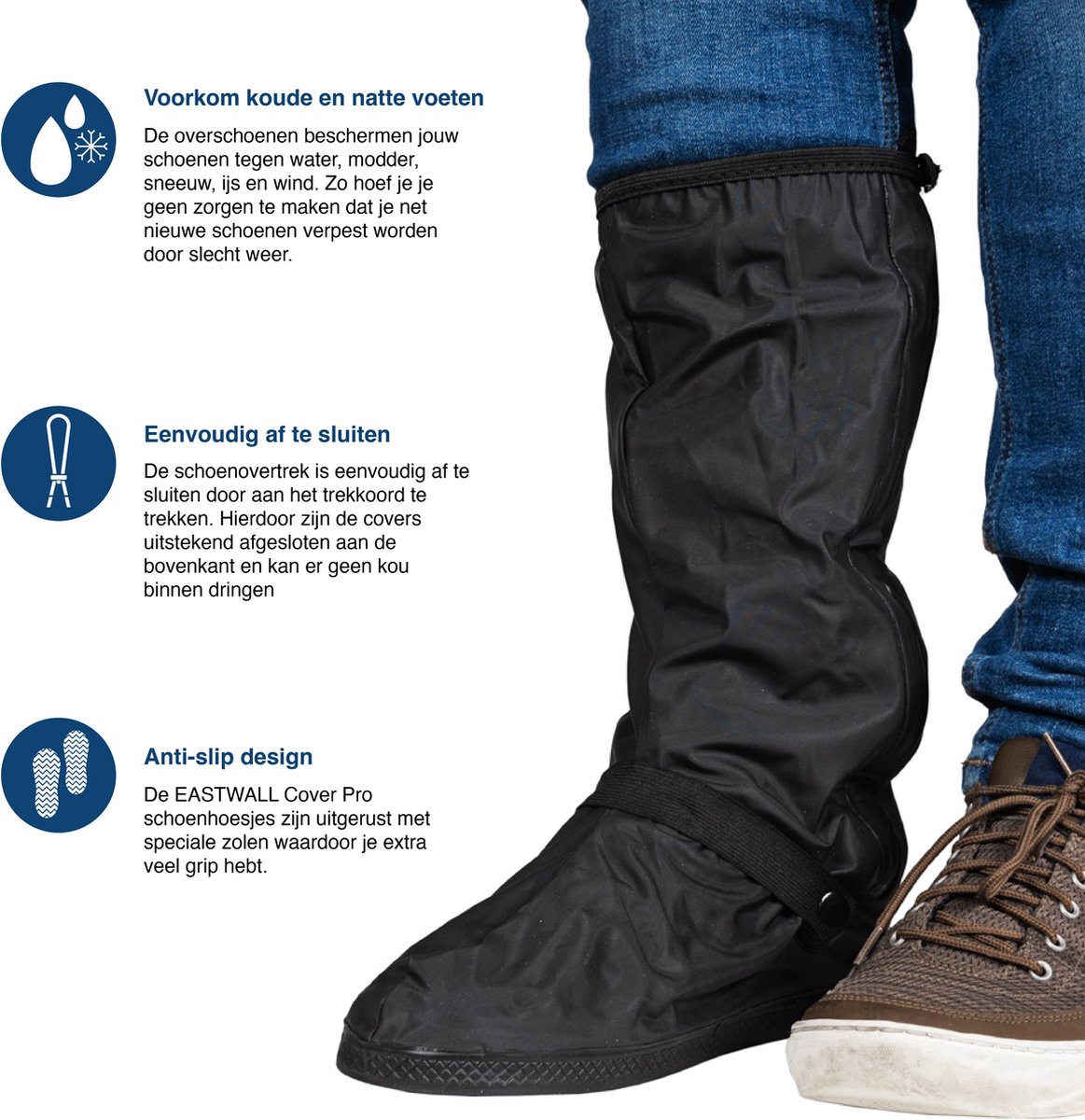 EASTWALL Cover Pro schoenhoes – Schoenovertrek herbruikbaar – Bescherm je  schoenen... | bol