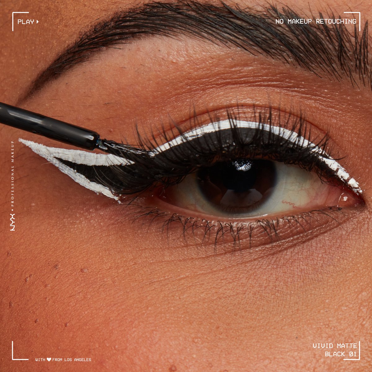 NYX Professional Makeup Vivid Matte Liquid Liner Black Zwart