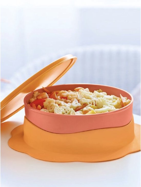 Foto: Tupperware peuterbord oranje 