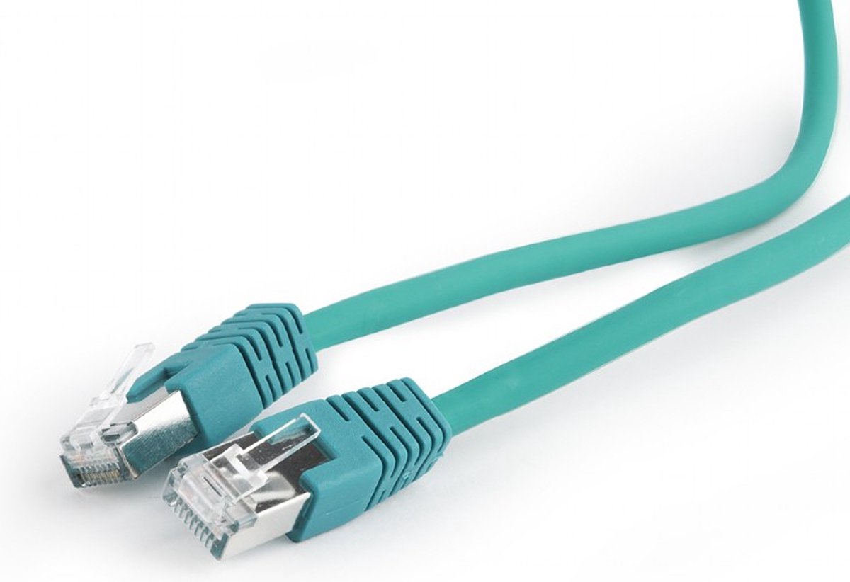 S/FTP Cat6A patchkabel LSZH, groen 0.25 meter