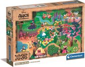 Clementoni - Puzzle 1000 Cartes Disney Alice au Pays des Merveilles, Puzzle Pour Adultes et Enfants, 14-99 ans, 39785, Boîte compacte