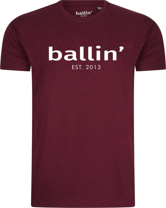 Ballin Est. 2013 - Heren Tee SS Regular Fit Shirt - Rood - Maat XXL