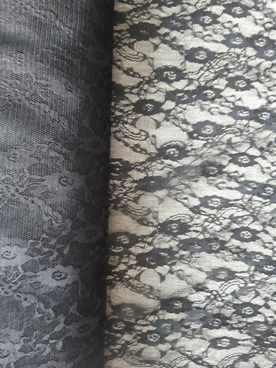 5 meter kant stof zwart gaas dunne net stoffen kanten stofje kantstof voor naaien knutselen 3d art decoratie decoratiestof