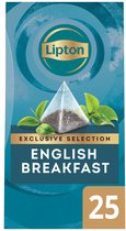 Lipton - Sélection exclusive de thé pour le petit-déjeuner anglais - 25 sachets Pyramid