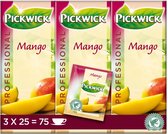 Thee pickwick mango 25x1.5gr | Omdoos a 3 pak x 25 stuk | 3 stuks