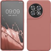 kwmobile telefoonhoesje geschikt voor OnePlus 11 - Hoesje met siliconen coating - Smartphone case in winter roze