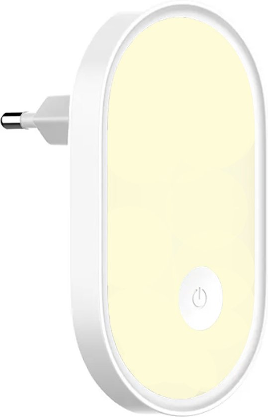 Veilleuse LED enfichable avec fonction de gradation - Lampe à douille avec capteur - Pour la chambre des enfants - Chambre de bébé - Lumière douce et chaude - Lumière crépusculaire