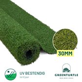 Bol.com Green Turtle Kunstgras - Grastapijt - 100x400cm - 30mm - CENTRAL PARK LUXURY - Artificieel Gras - Grastapijt voor buiten... aanbieding