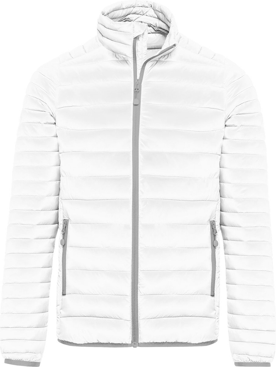 Outdoorjas ‘Men’ Lightweight Padded Jacket’ merk Kariban Wit