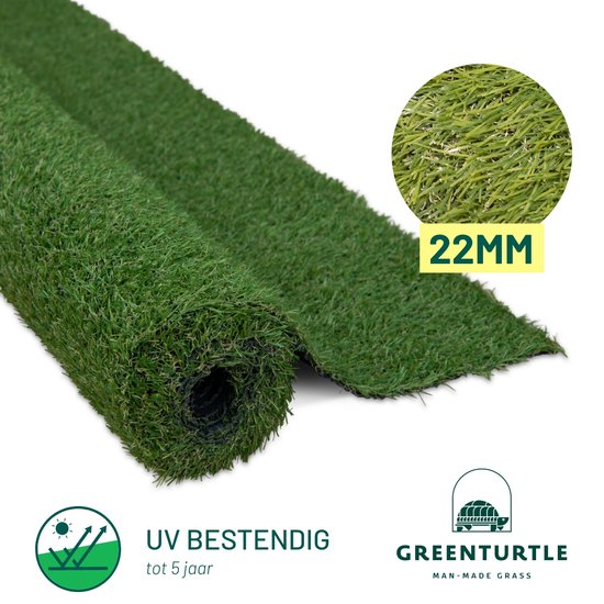 Green Turtle Kunstgras - Grastapijt 100x400cm - 22mm - WIMBLEDON - Artificieel Gras |