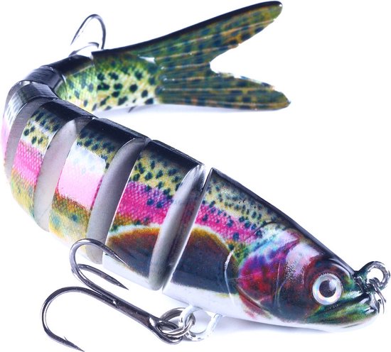 ArRa K - Rainbow Trout Plug 14 cm / 23 g - Realistisch Kunstaas met 3D Ogen & Dubbele Haken - Hardbait / Lure voor Roofvissen van ARRA K — afbeelding 4