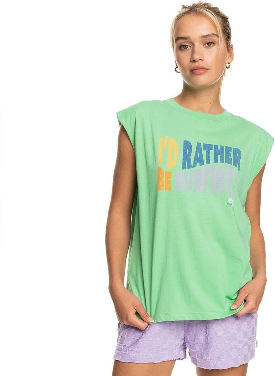 Roxy SMELL OF SEA J TEES Dames tanktop Groen