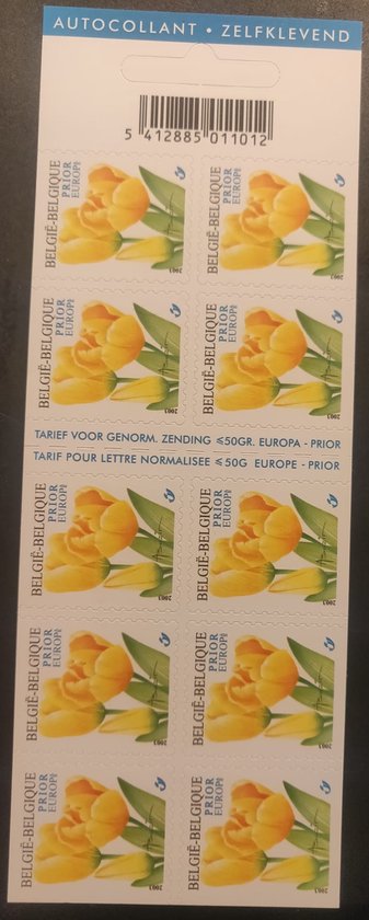 Bpost - 10 postzegels tarief 1 - Verzending België - Brievenbus