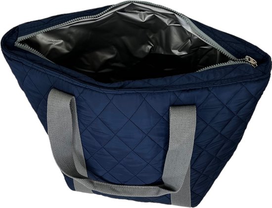 Summerville Koeltas - Coolbag Beach - Strandtas met rits - 25L - Blauw/Grijs van Summerville — afbeelding 4